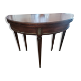 Table console demi-lune style Louis XVI