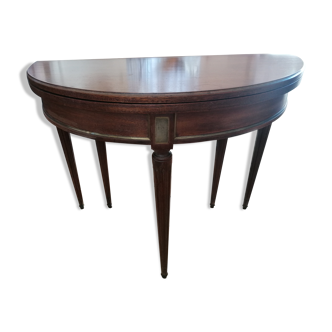 Table console demi-lune style Louis XVI