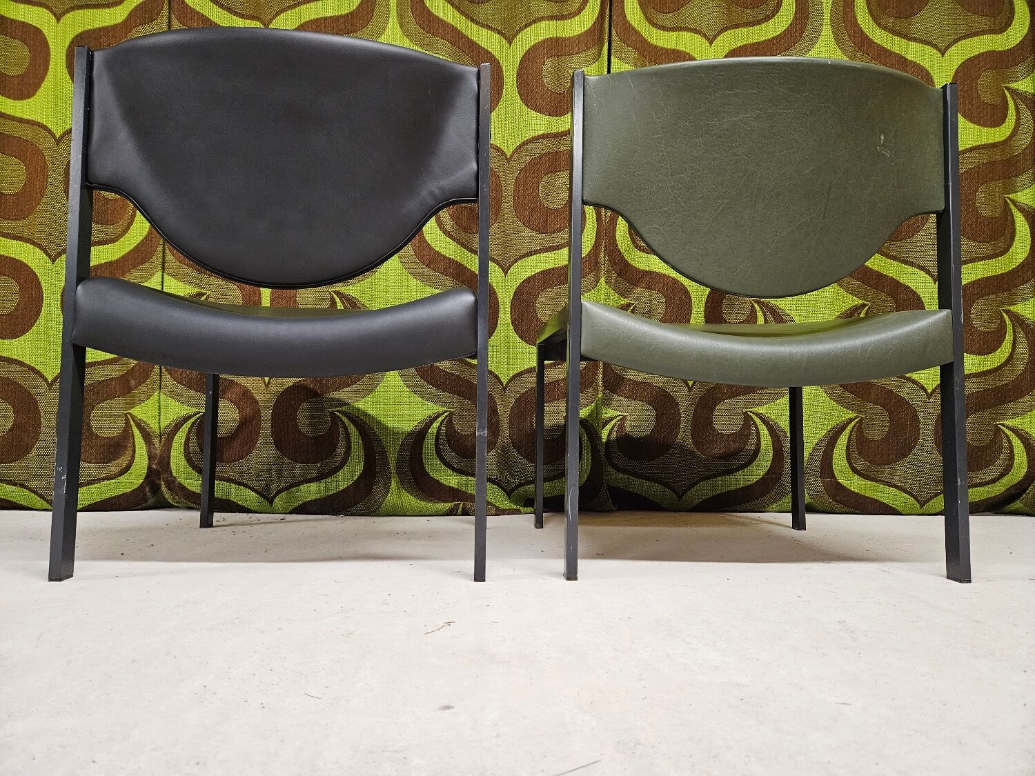 Pair of vintage Lübke 206 armchairs