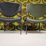 Pair of vintage Lübke 206 armchairs