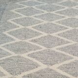 Carpet margoum gray and beige Berber