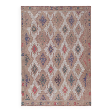 Tapis Kilim turc vintage tissé main