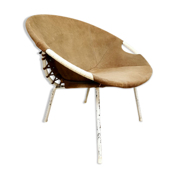 Vintage balloon chair easy chairs Lusch & Co beige