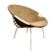 Vintage balloon chair easy chairs Lusch & Co beige