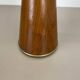 Minimalist diabolo plant stand in metal & walnut, Italy, 1950s