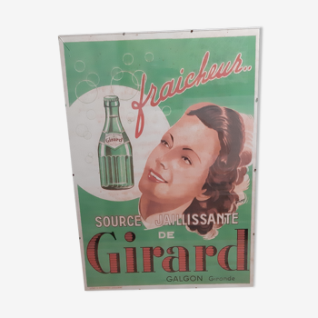 Affiche source jaillissante de Girard par G.Maubaret Galgon