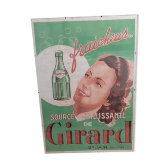 Affiche source jaillissante de Girard par G.Maubaret Galgon