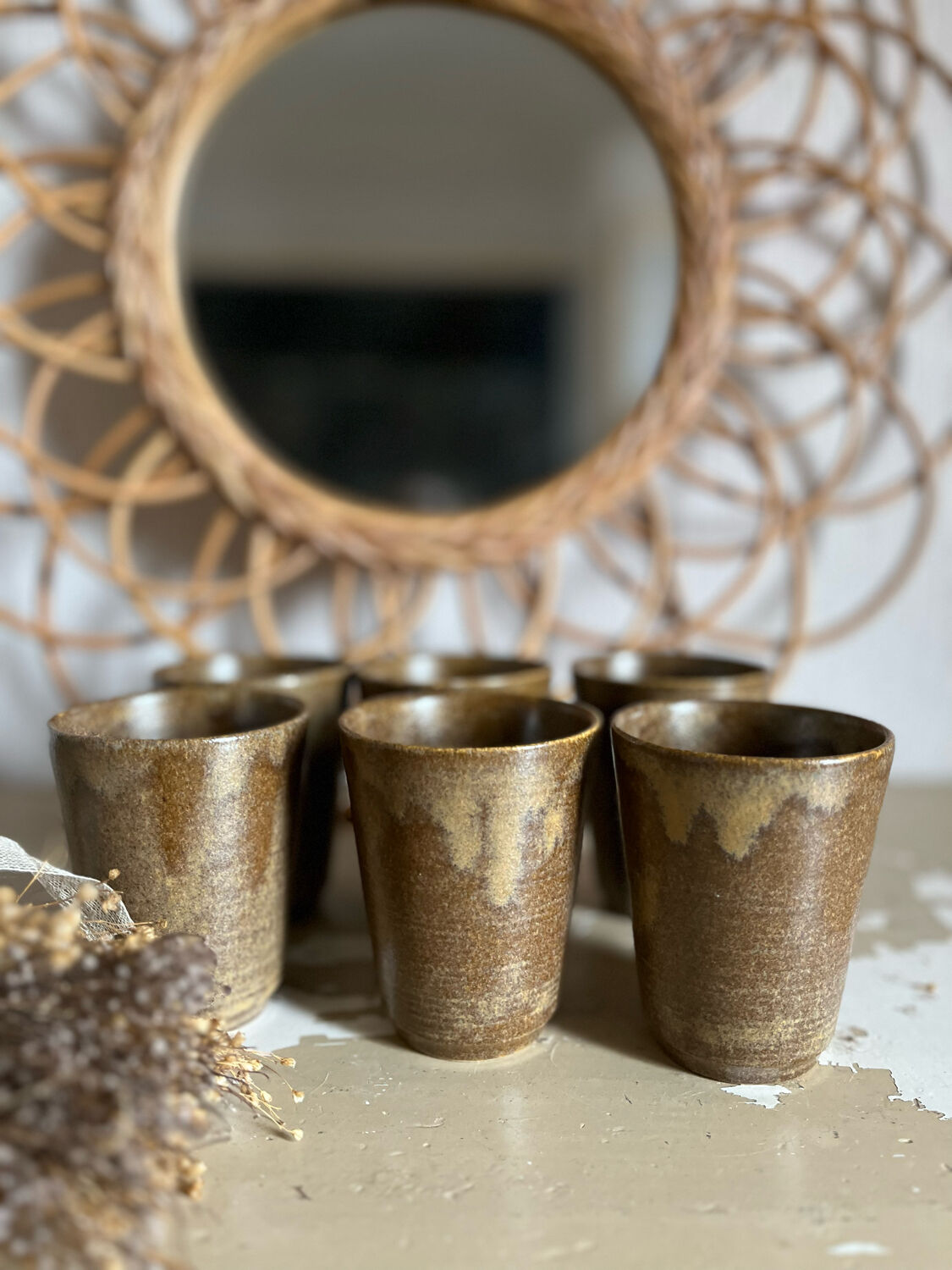 Digoin stoneware glasses