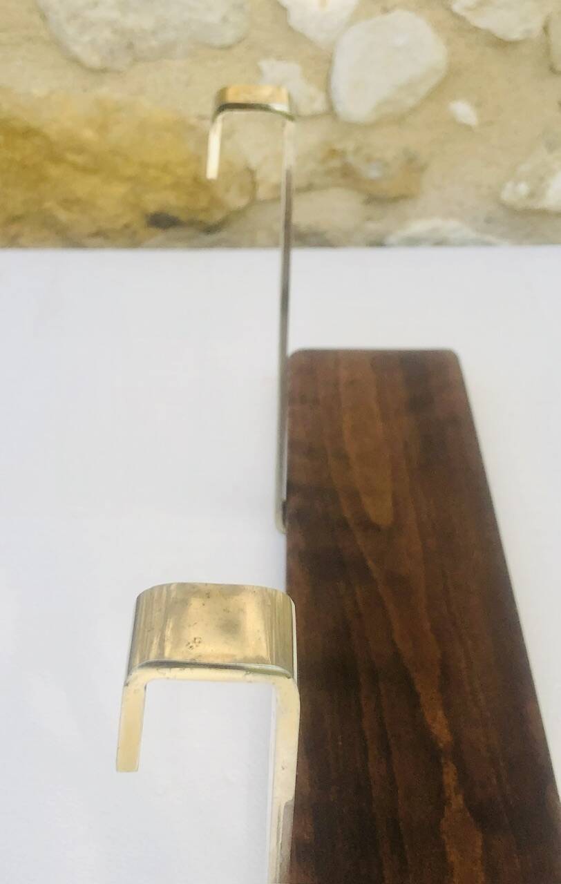 Vintage wall shelf, hanging, metal and wood