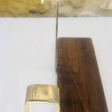 Vintage wall shelf, hanging, metal and wood