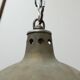 Patinated metal and glass Holophane pendant light