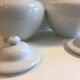 Duo Jar Style Lamp Bases Glazed White Porcelain Decorative Art Living Room
