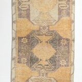 3x11 Mustard Brown Oriental Vintage Runner Rug, 85x329Cm