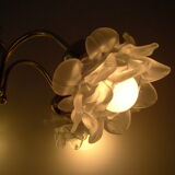 Vintage chandelier with roses in glass paste
