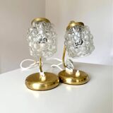Helena Tynell, table  lamps, Glashütte Limburg, germany 1960s, set of 2