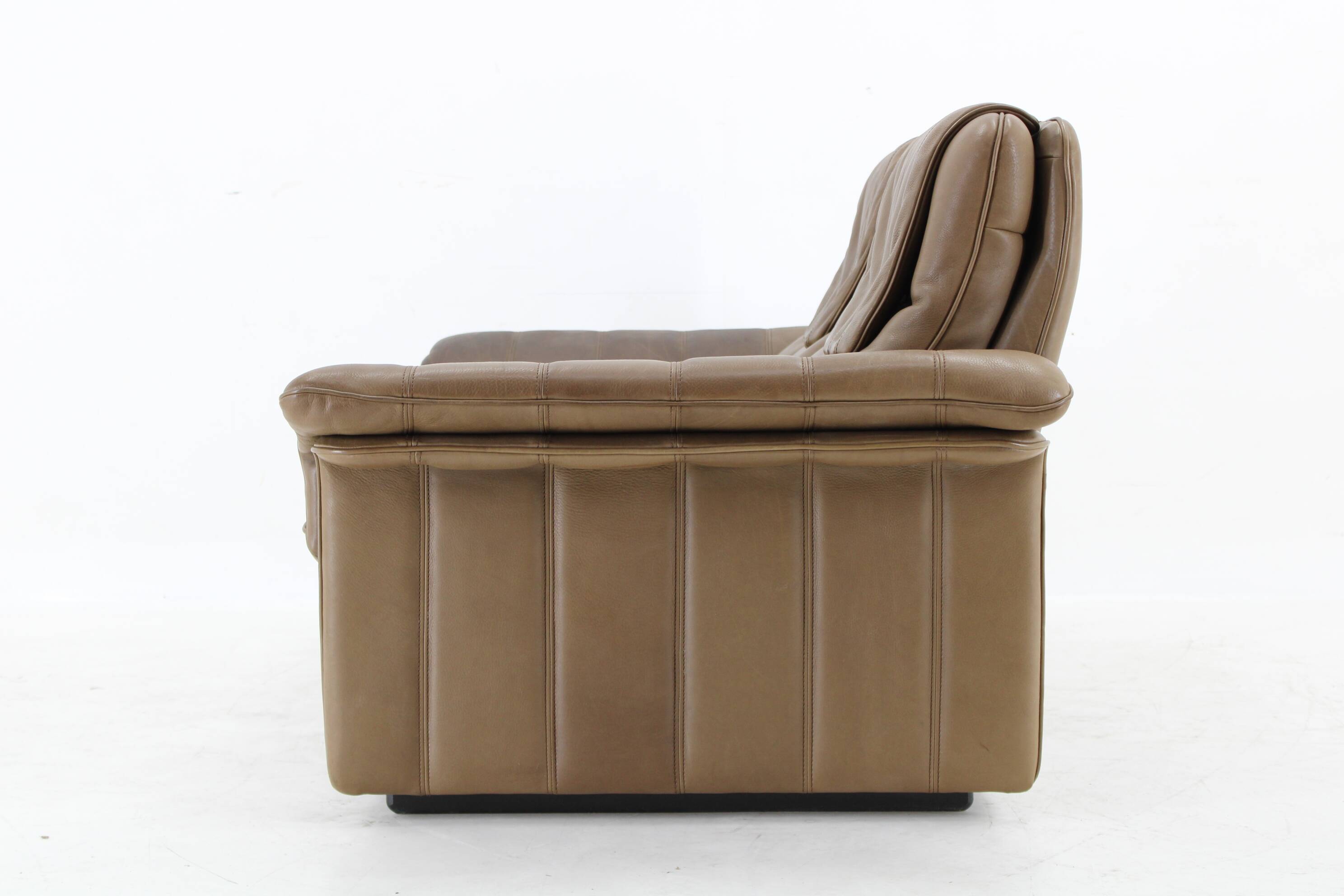 1970s De sede Exclusive Buffalo Leather 2- Seater Sofa , Switzerland