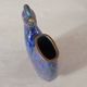 Rare Mid-Century Chinese Cloisonné Enamel Rooster Brush Holder / Vase