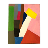 Abstract Pink Knife Oil Painting