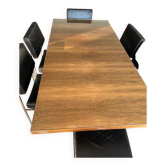 Alain Richard table and Philippon Lecoq chairs