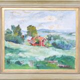 Swedish Oil on Panel – “Landscape” by Erik Boëthius (1897–1970)