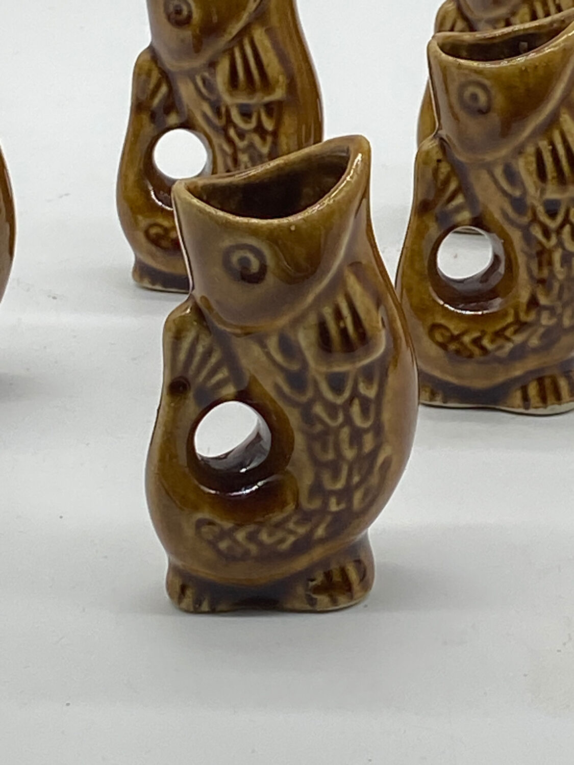 Liquor service Fish / vintage / ceramics / Vallauris style /