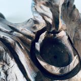 Raw vine candle holder