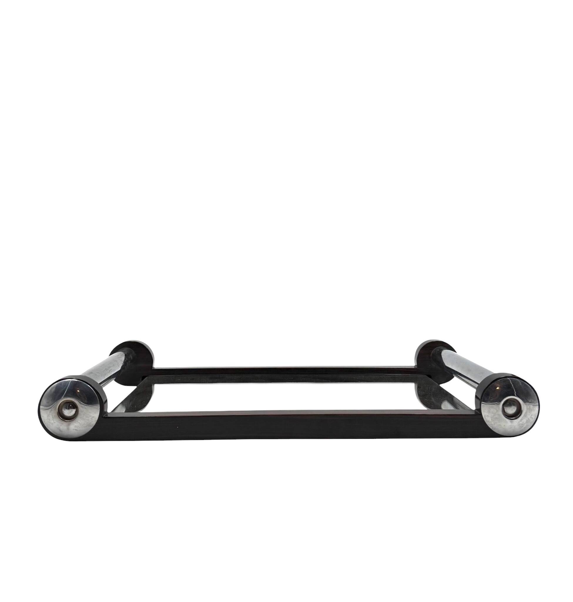 Art Deco wood mirrored tray, France 1930s