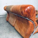 Mid-Century Modern Italian Leather Sectional Sofa by Ipe, Italy, 1970s, Set of 5
