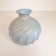 Pair of "Turkos" ceramic vases in mid-century style, Ewald Dahlskog, Bo Fajans, Sweden