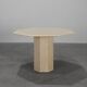 Mid-Century Italian octagonal Travertine Dining Table, 1980s