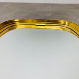 Mirror rearview mirror gold strapping Schönform 60s