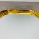 Mirror rearview mirror gold strapping Schönform 60s