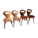 Set of 4 Baumann chairs ant model
