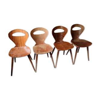 Set of 4 Baumann chairs ant model