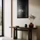 Table "Dark Matter" straw marquetry