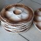 SARREGUEMINE brand polychrome earthenware oyster service