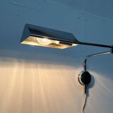 Mid-century Hollywood Regency chrome wall lamp by Florian Schulz for Interline, 1970s.