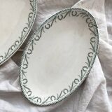 2 "Crown" ironstone bowls Boch Frères Keramis La Louvière