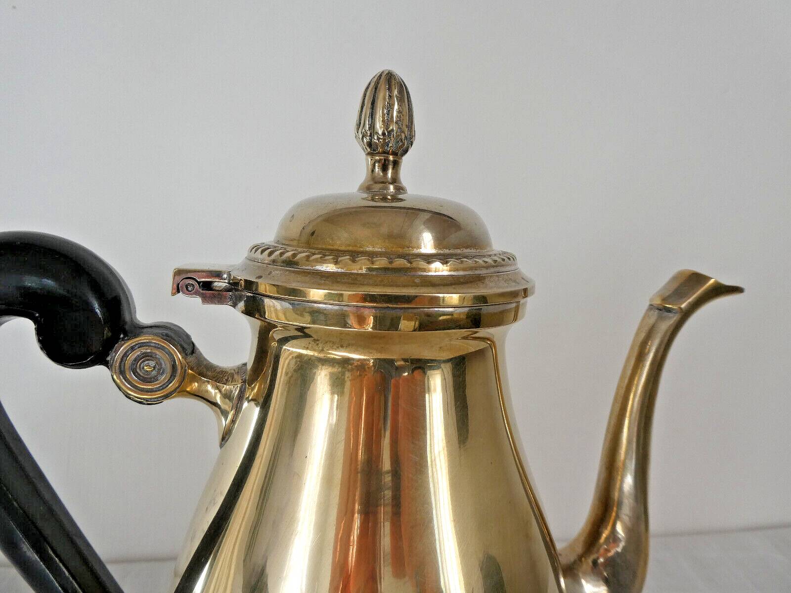 Louis XVI style silver-plated teapot / chocolate pot, early 20th century