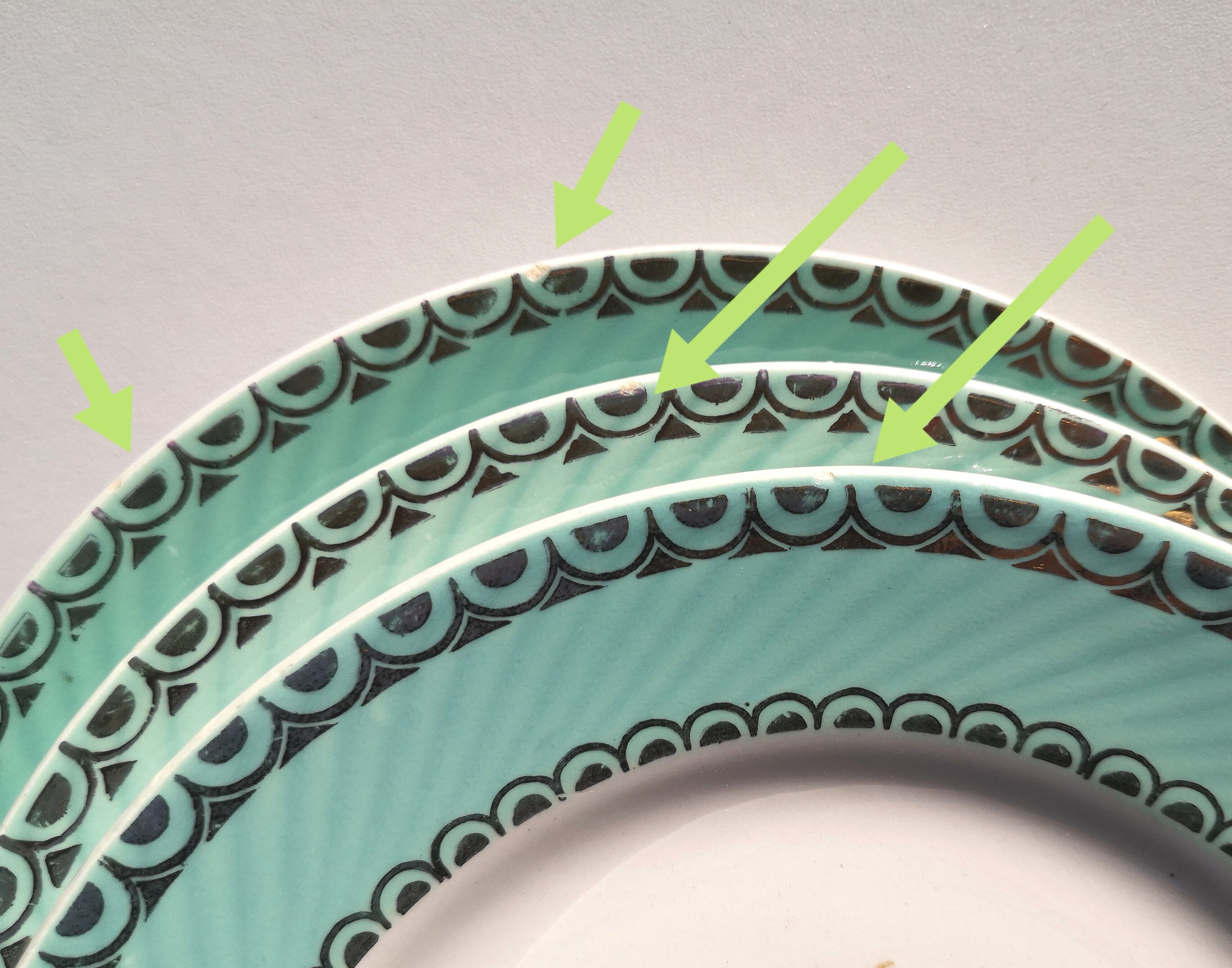 Badonviller birds dessert plates