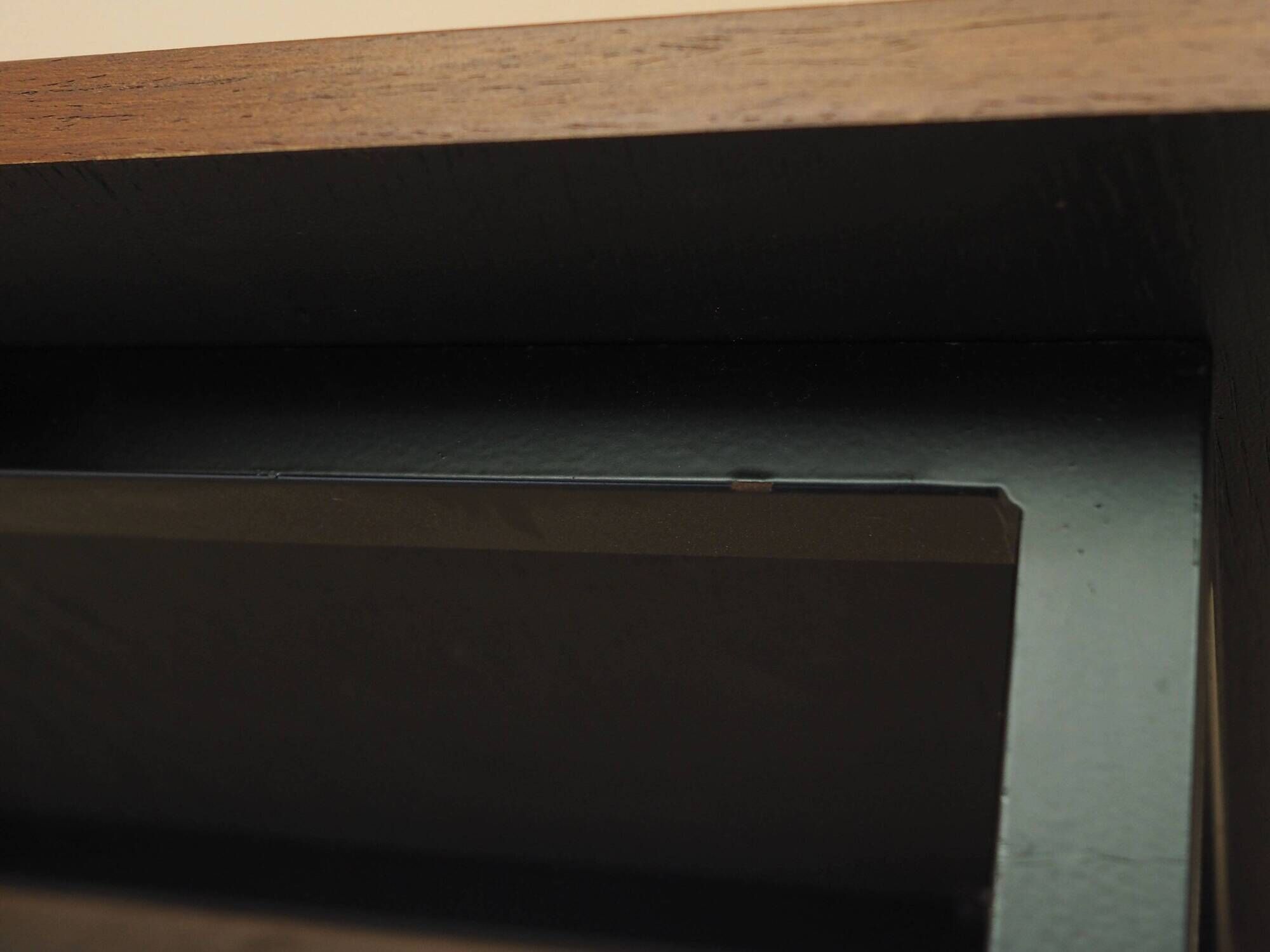 Table basse en teck Ole Bjerregaard, Sorø Terminalborde, années 1980.