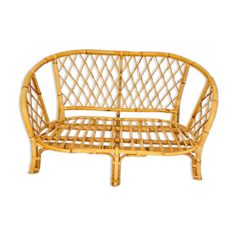 Rattan bench