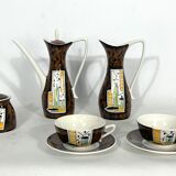 Mid-century ceramic teapot set by Alfa Ceramiche, Italy 1950s