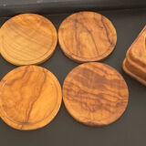 Series of vintage elm magnifying glass