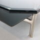 B&B Italia 'Diesis' Two-Tier Glass and Leather Coffee Table by Antonio Citterio