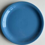 Set of 2 sky blue plates, one slotted