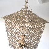 Lantern suspension in metal hooks design 50s - 60s