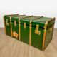 Old XXL arched mail transport trunk