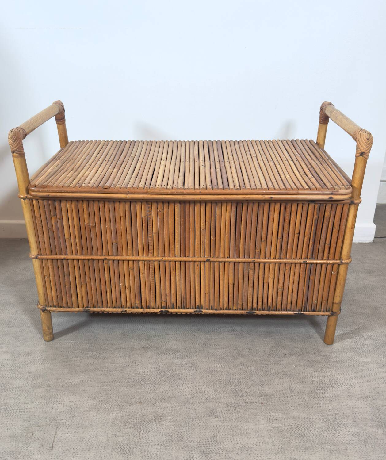 Rattan toy box