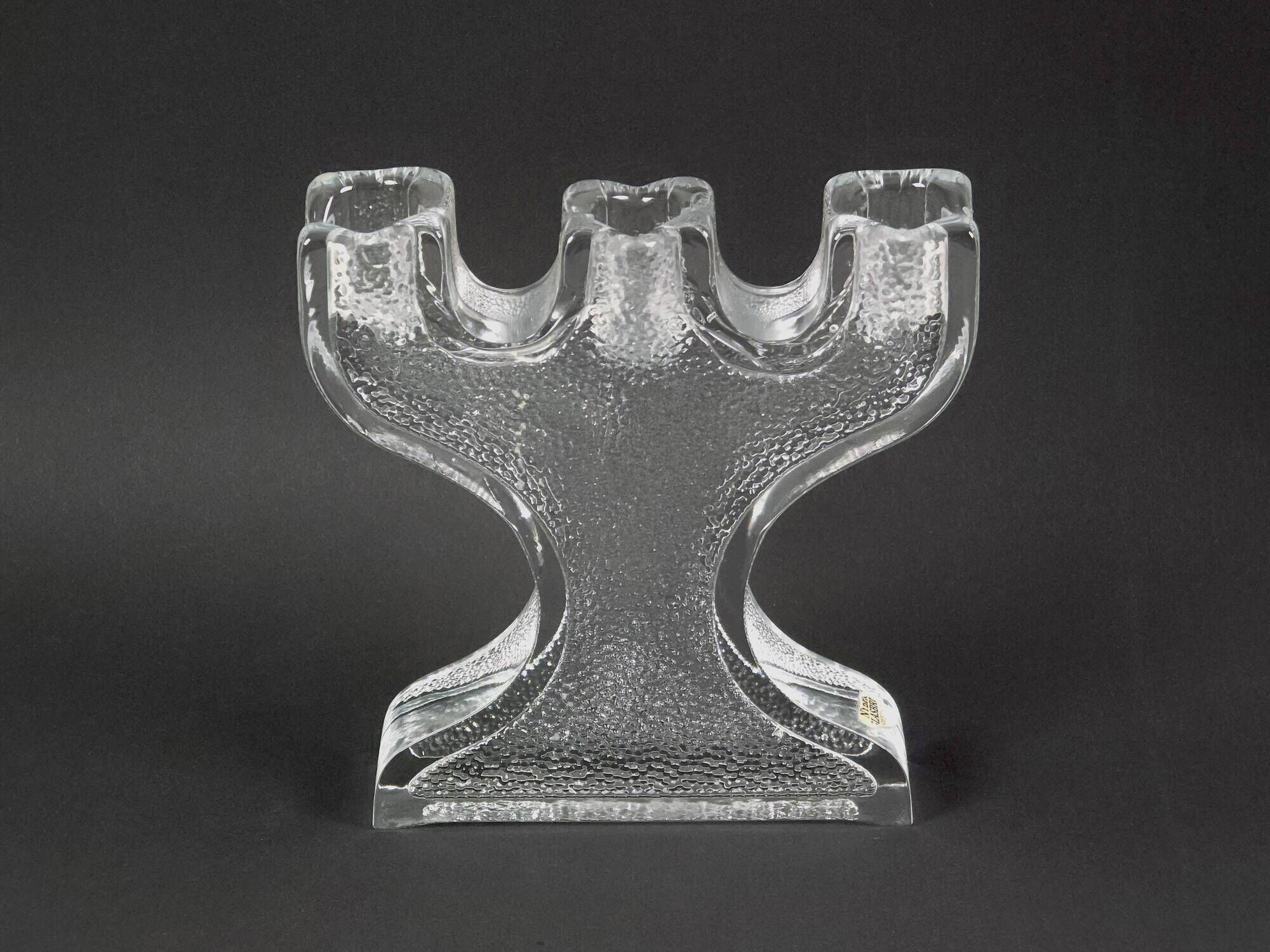 Candelabre brutaliste à 3 bras Nybro par Paul Isling, années 1970